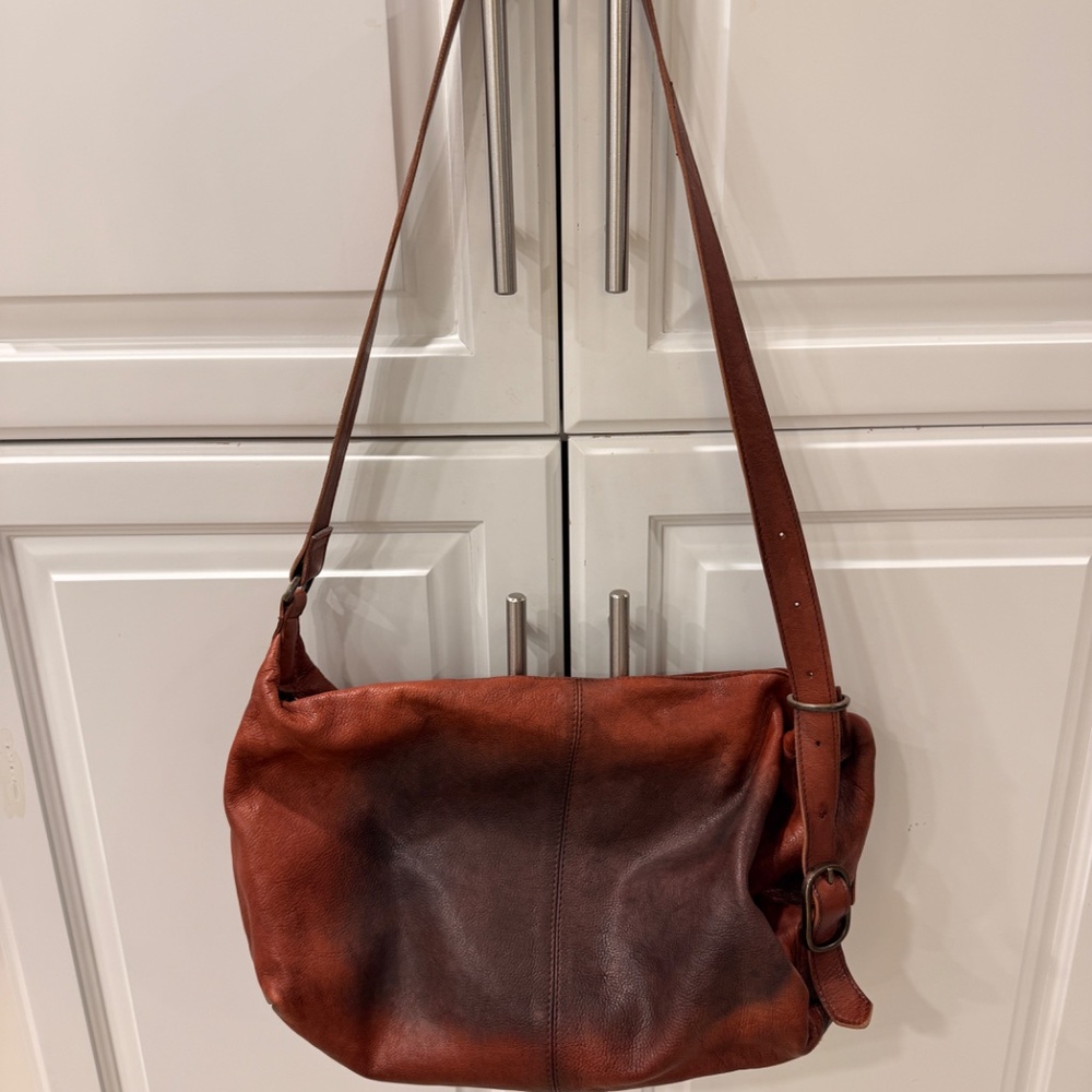 Free People Rumble Leather Sling Bag in Dark Roast - Picture 7 of 10